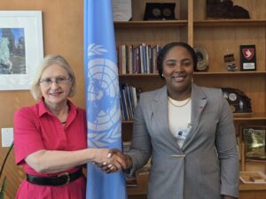 La paix, sécurité et développement durable Sandra PAULEMON, rencontre Elizabeth SPEHAR, Sous-Secrétaire générale de l’ONU chargée du Bureau d’appui à la consolidation de la paix