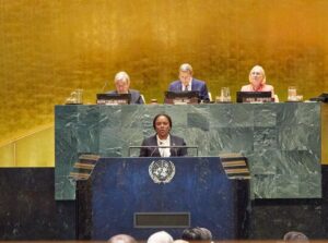 « Haïti ne demande pas la charité, ni la pitié. Haïti demande la paix», a martelé Sandra Paulémon à la tribune de l’ONU