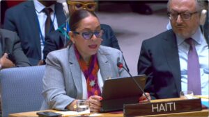 « Des progrès significatifs ont été accomplis en Haïti concernant la sécurité et l&rsquo;organisation des élections », a martelé Raina Forbin devant le conseil de sécurité de l’ONU